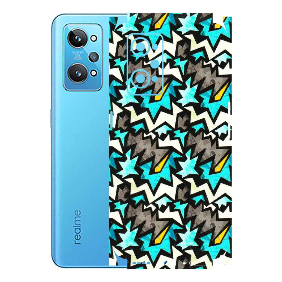 Realme Phone Skins (All Models) - Funky Zig Zag - 3D Embossed Finish (L-223) Realme GT 2