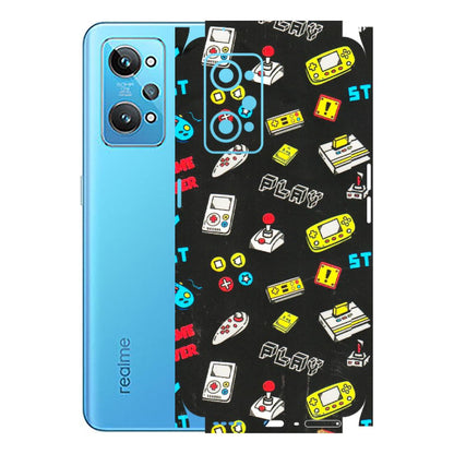 Realme Phone Skins (All Models) - Gaming Doodles - 3D Embossed Finish (L-224) Realme GT 2