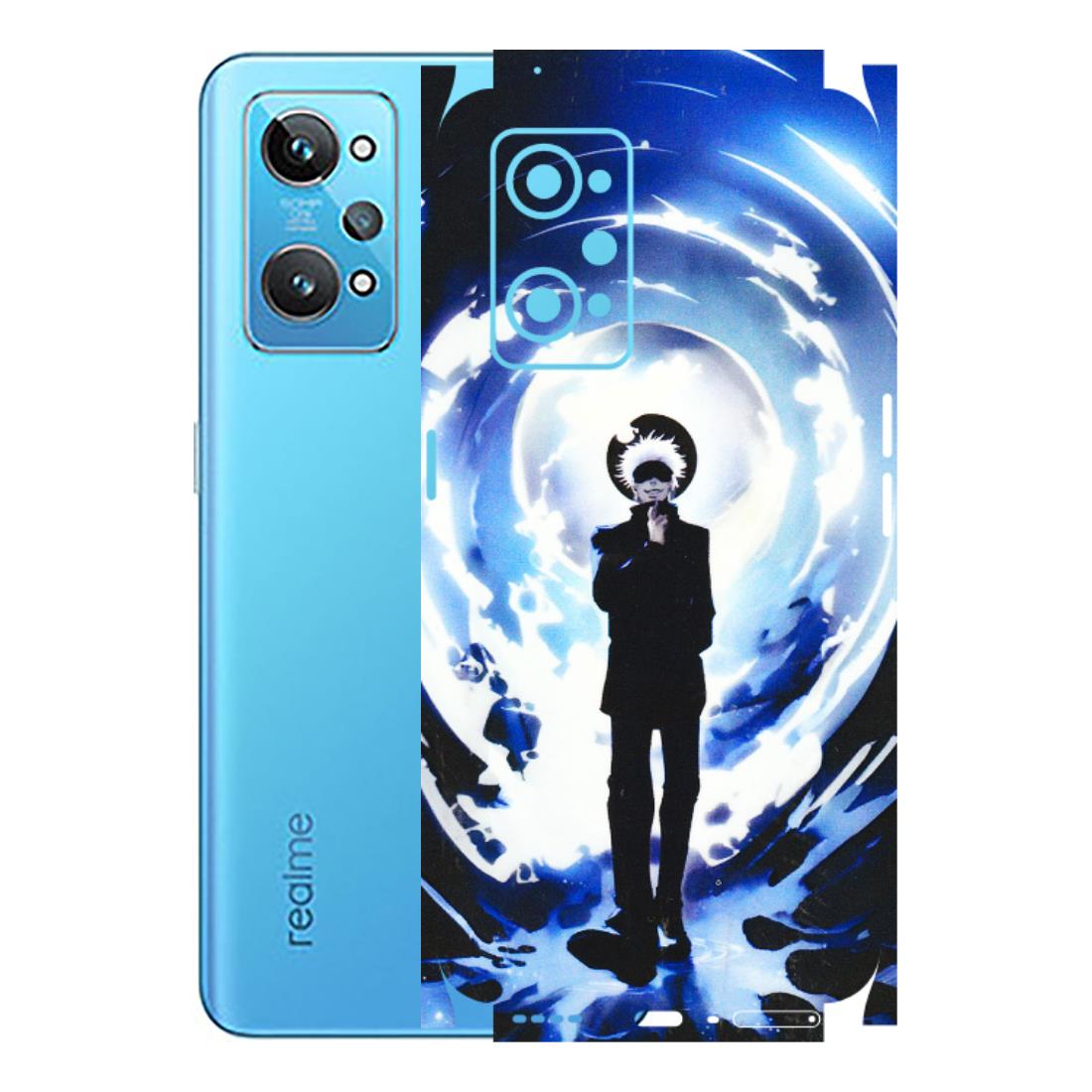 Realme Phone Skins (All Models) - Satoru Gojo Dark Blue - 3D Embossed Finish (L-235) Realme GT 2