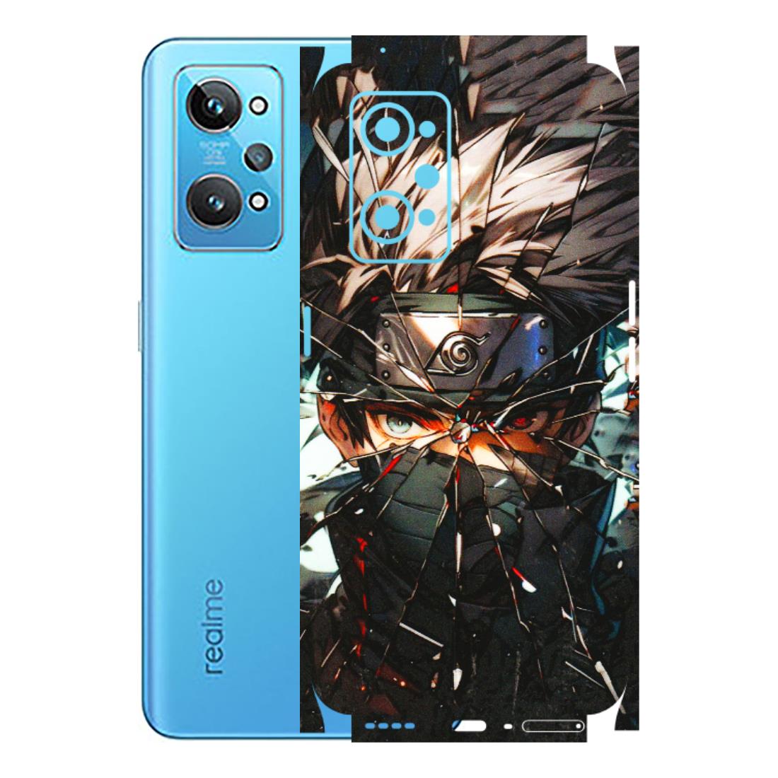 Realme Phone Skins (All Models) - Kakashi Shattered Glass Effect - 3D Embossed Finish (L-237) Realme GT 2