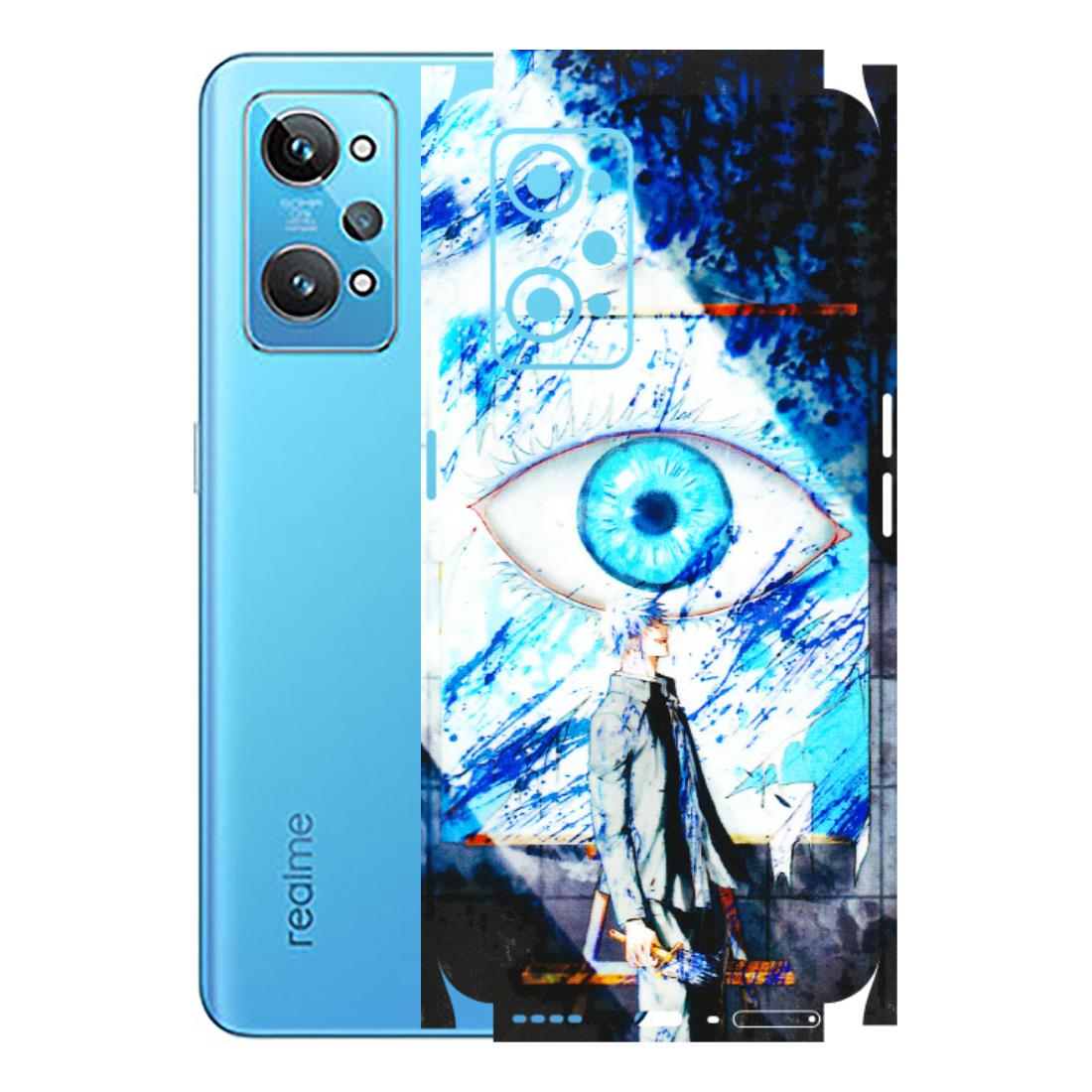 Realme Phone Skins (All Models) - Gojo Satoru evil eye - 3D Embossed Finish (L-239) Realme GT 2