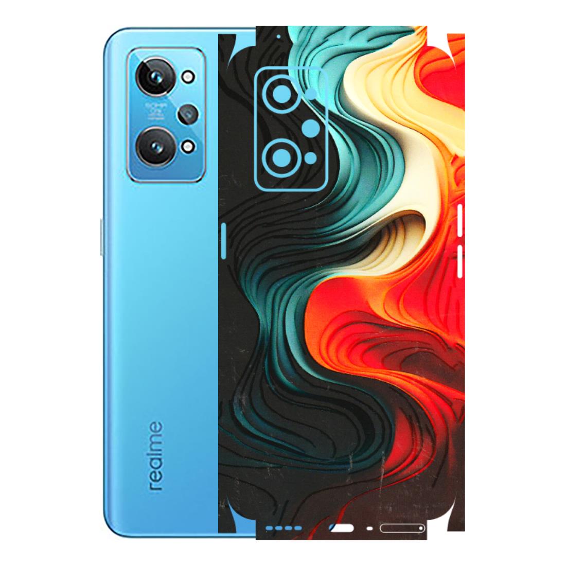 Realme Phone Skins (All Models) - The Silky Swirl - 3D Embossed Finish (L-240) Realme GT 2
