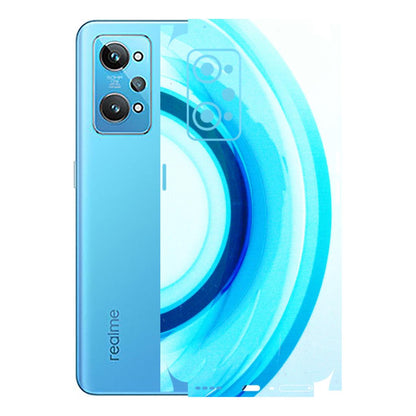 Realme Phone Skins (All Models) - The Blue Curve - 3D Embossed Finish (L-244) Realme GT 2