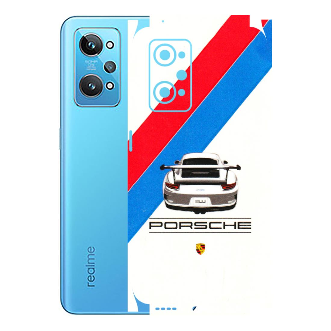 Realme Phone Skins (All Models) - Porche Car Sober Logo - 3D Embossed Finish (L-248) Realme GT 2