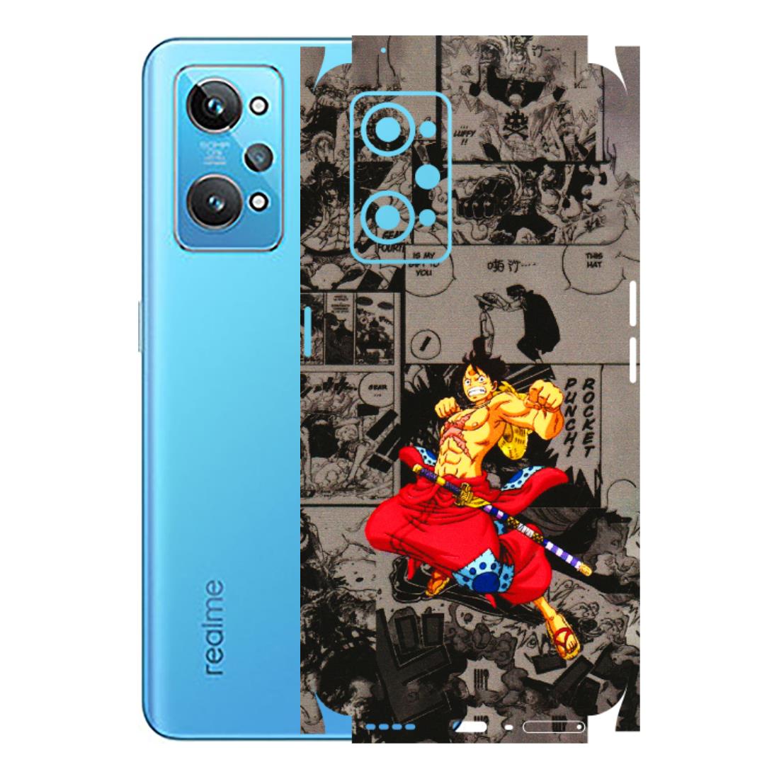Realme Phone Skins (All Models) - One Piece Rocket Punch Manga - 3D Embossed Finish (L-25) Realme GT 2