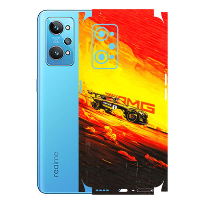 Realme Phone Skins (All Models) - AMG Car Speed Cover - 3D Embossed Finish (L-256) Realme GT 2