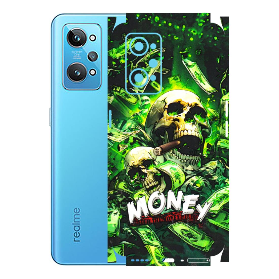 Realme Phone Skins (All Models) - Skull Money - 3D Embossed Finish (L-303) Realme GT 2