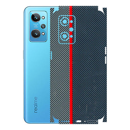 Realme Phone Skins (All Models) - Blue Sober Lines - 3D Embossed Finish (L-305) Realme GT 2