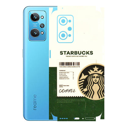 Realme Phone Skins (All Models) - Starbucks Barcode - 3D Embossed Finish (L-308) Realme GT 2