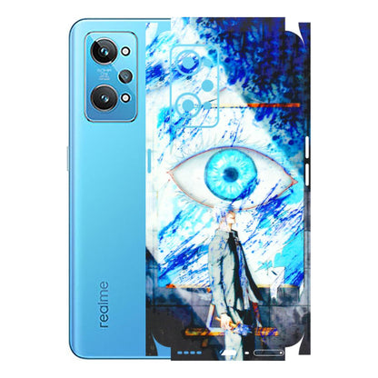 Realme Phone Skins (All Models) - Anime Sea Blue Eye - 3D Embossed Finish (L-318) Realme GT 2
