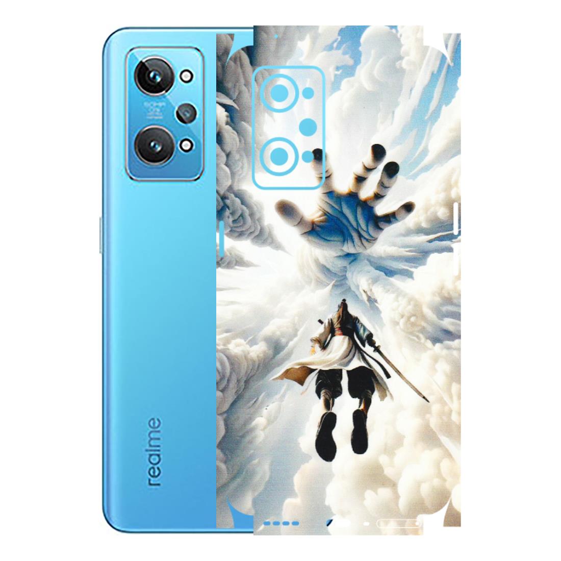 Realme Phone Skins (All Models) - Big Hand With Monkey King - 3D Embossed Finish (L-323) Realme GT 2