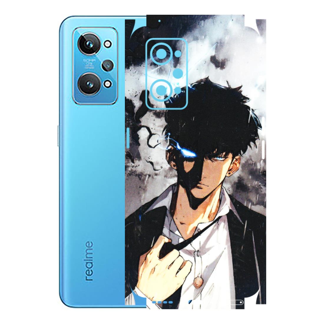 Realme Phone Skins (All Models) - Sung Jinwoo Manhwa Anime - 3D Embossed Finish (L-328) Realme GT 2