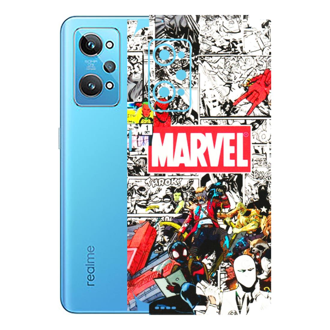 Realme Phone Skins (All Models) - Marvel Colorful Comic - 3D Embossed Finish (L-64) Realme GT 2