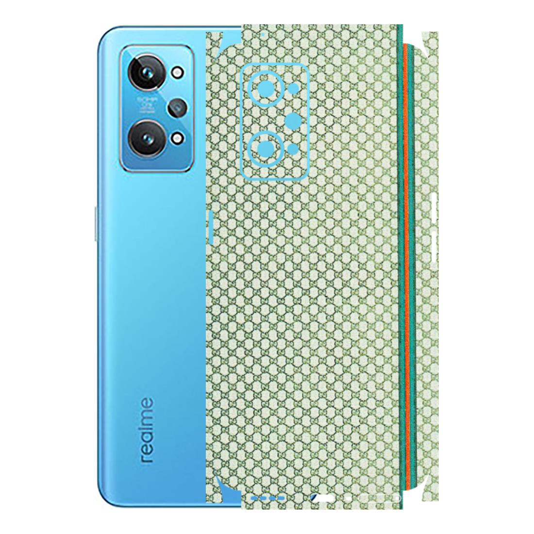 Realme Phone Skins (All Models) - Gucci Fabric Pattern - 3D Embossed Finish (L-73) Realme GT 2