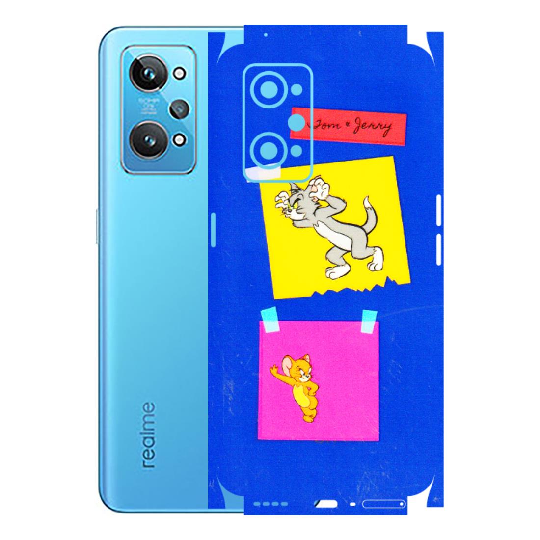 Realme Phone Skins (All Models) - Tom N Jerry Sticky Notes - 3D Embossed Finish (L-88) Realme GT 2