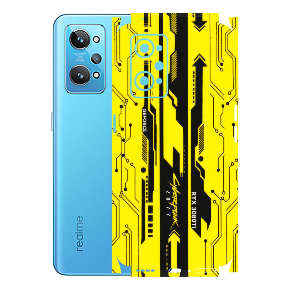 Realme Phone Skins (All Models) - Yellow Cyberpunk - 3D Embossed Finish (L-93) Realme GT 2