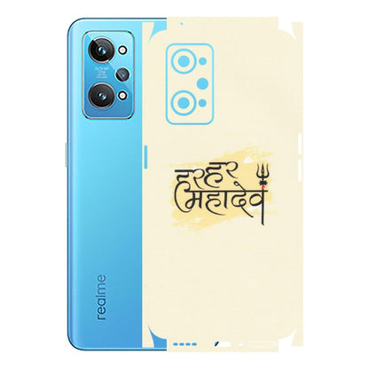 Realme Phone Skins (All Models) - Har Har Mahadev - Matte Finish (M-10) Realme GT 2