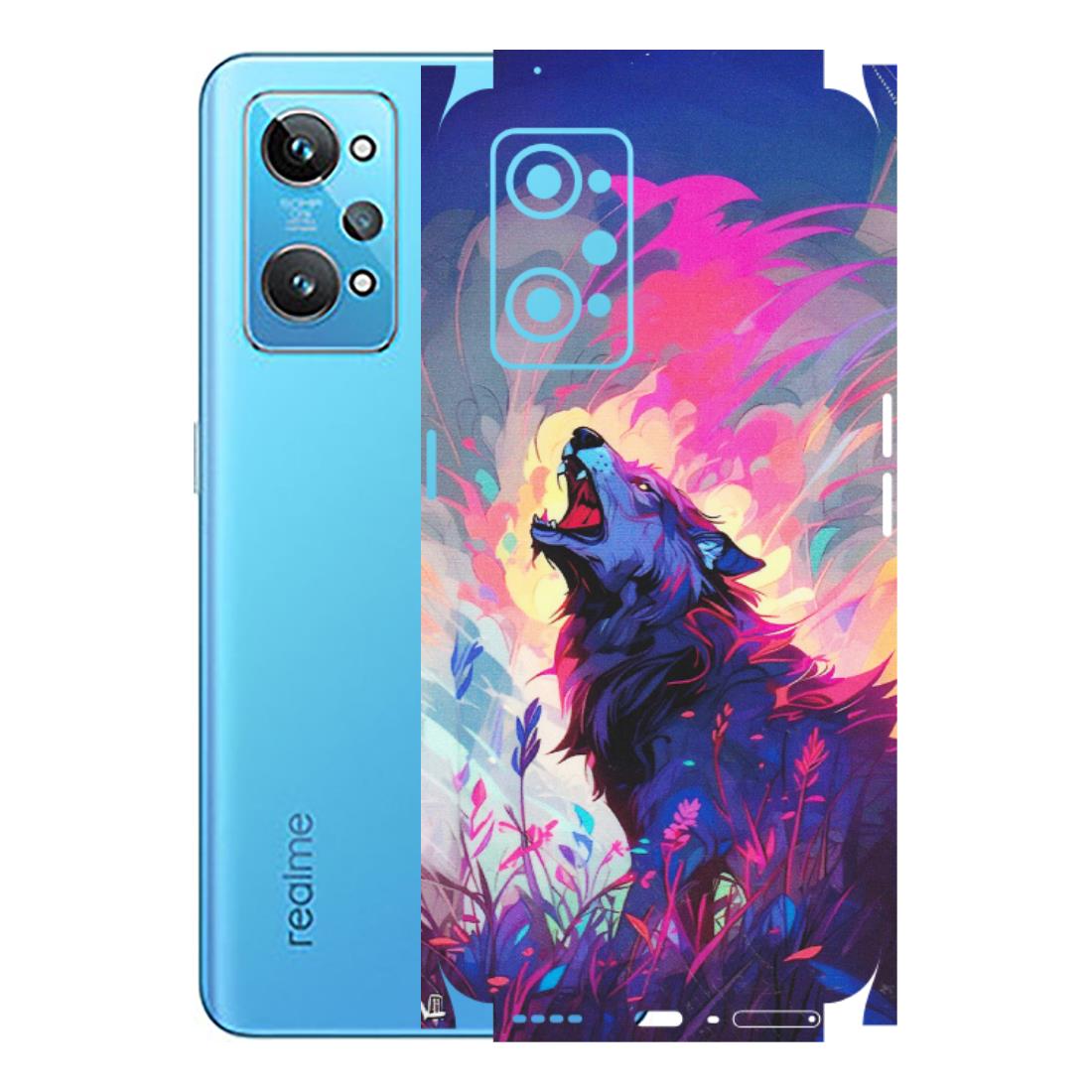 Realme Phone Skins (All Models) - New Wild Wolf Abstract - Matte Finish (M-125) Realme GT 2