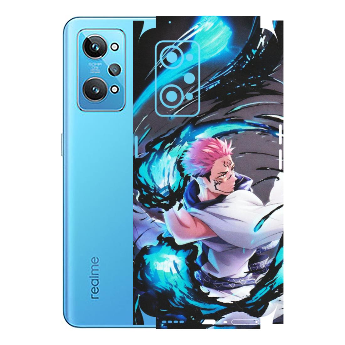 Realme Phone Skins (All Models) - New Jujutsu Kaisen Grey Blue Anime - Matte Finish (M-127) Realme GT 2