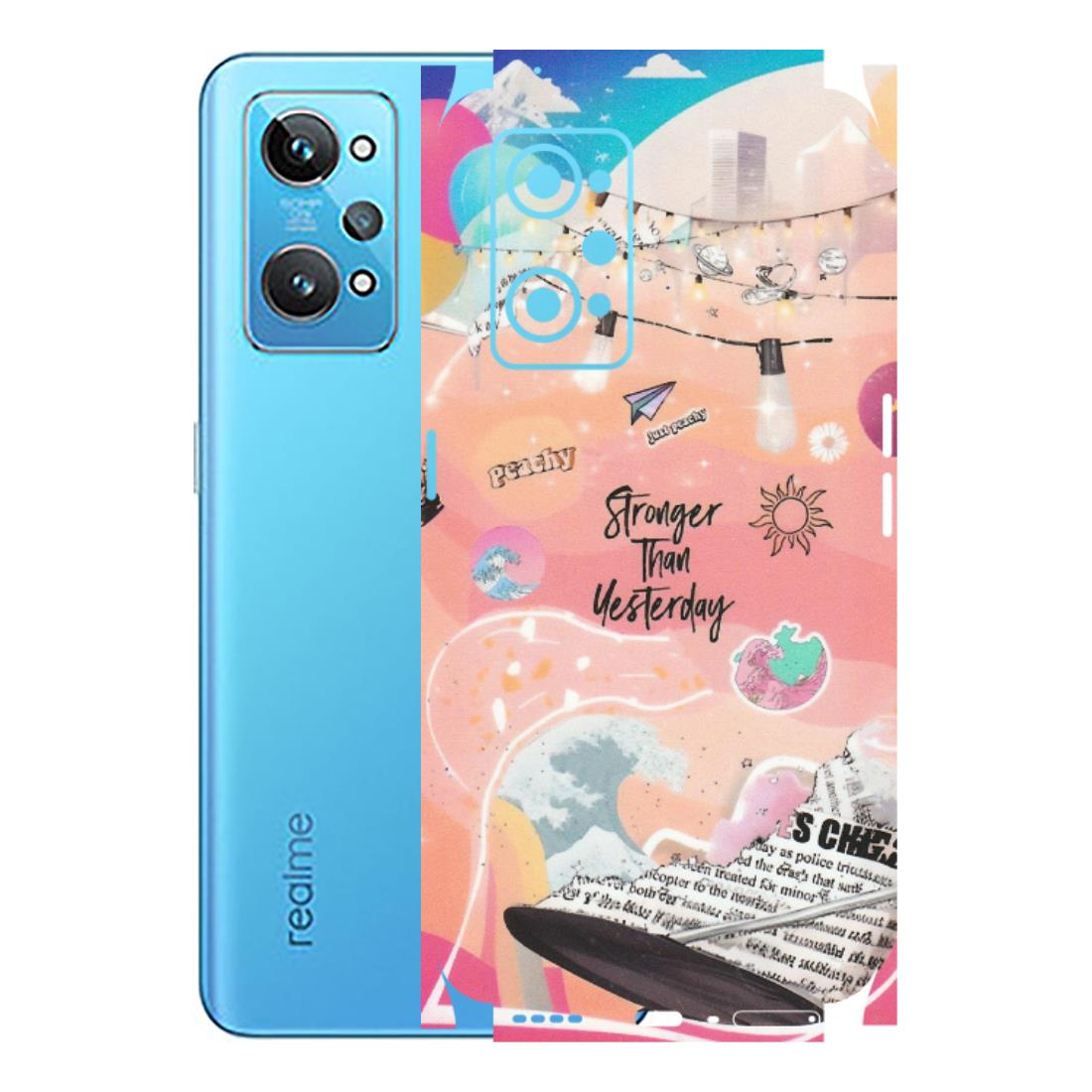 Realme Phone Skins (All Models) - Stronger Then Yesterday - Matte Finish (M-128) Realme GT 2