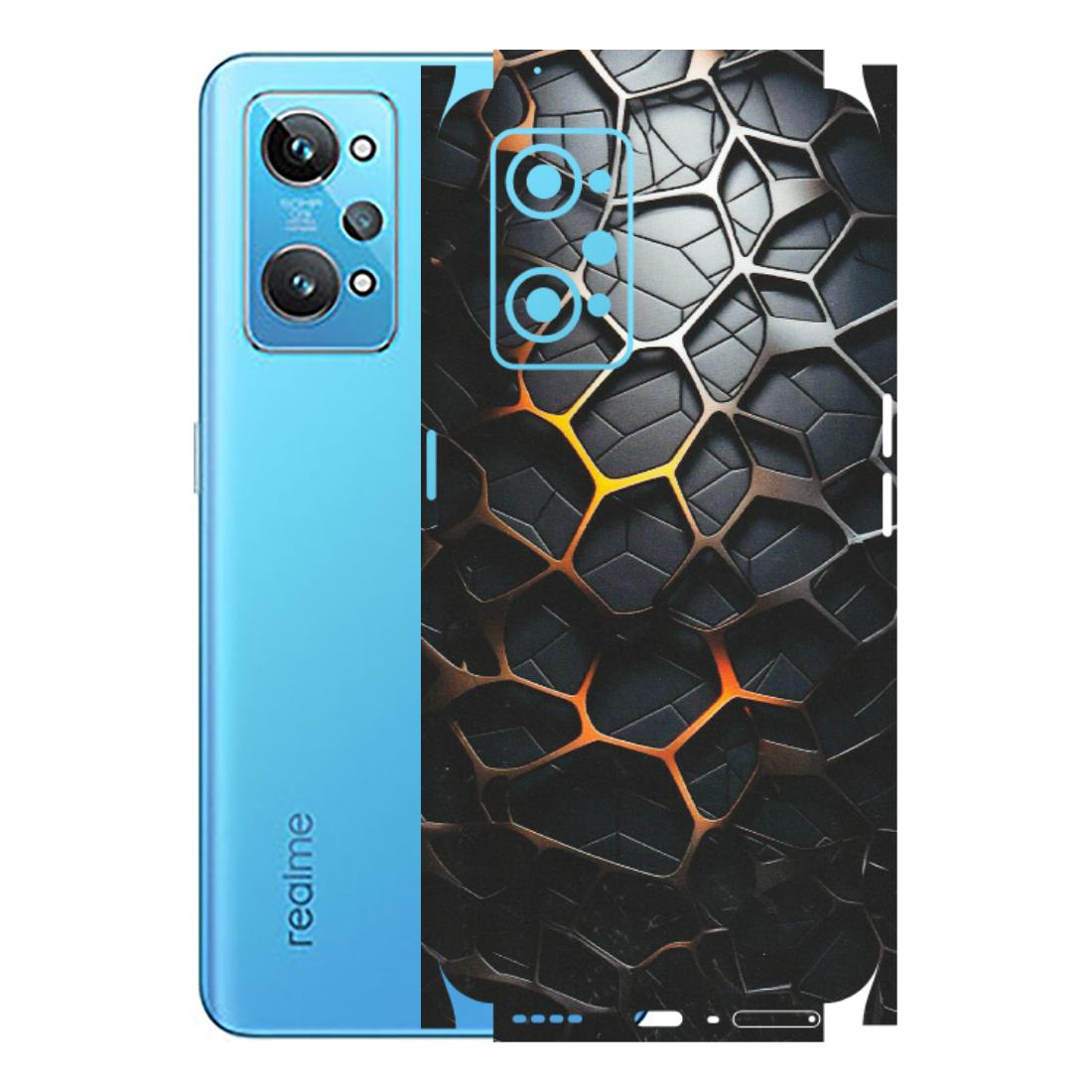 Realme Phone Skins (All Models) - New Abstract Graphite Tiles - Matte Finish (M-130) Realme GT 2