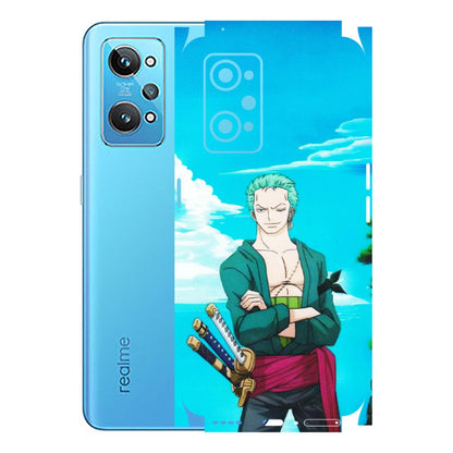 Realme Phone Skins (All Models) - Cool Swordman Zoro Anime - Matte Finish (M-143) Realme GT 2
