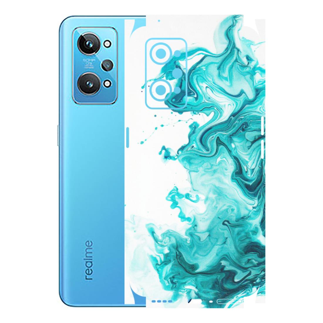 Realme Phone Skins (All Models) - Sky Blue Abstract Colour - Matte Finish (M-146) Realme GT 2