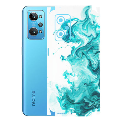 Realme Phone Skins (All Models) - Sky Blue Abstract Colour - Matte Finish (M-146) Realme GT 2