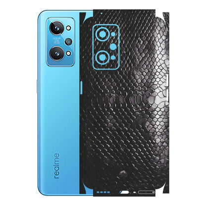 Realme Phone Skins (All Models) - Black Snack Leather - Matte Finish (M-147) Realme GT 2