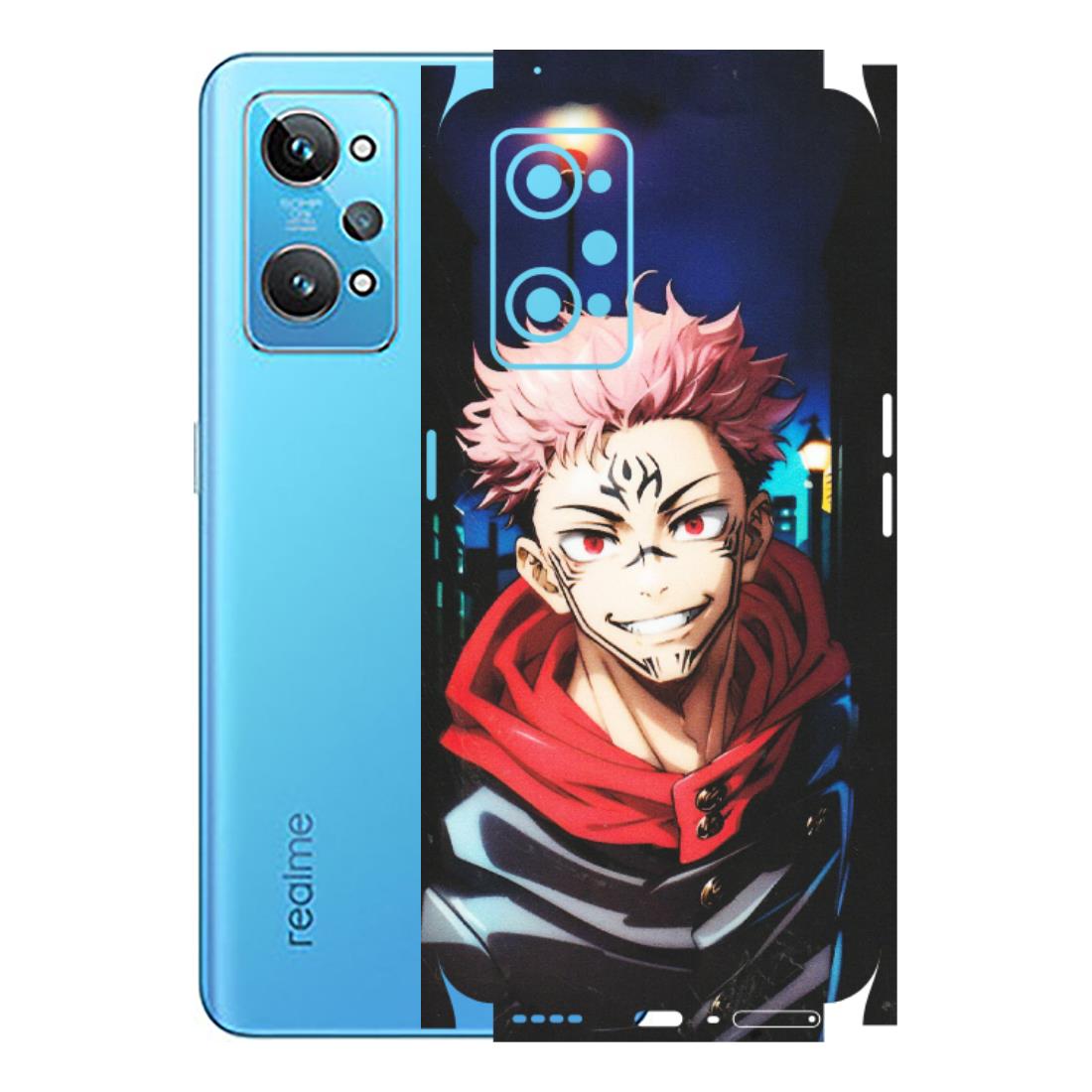Realme Phone Skins (All Models) - Yuji Itadori Funny Face Anime - Matte Finish (M-152) Realme GT 2