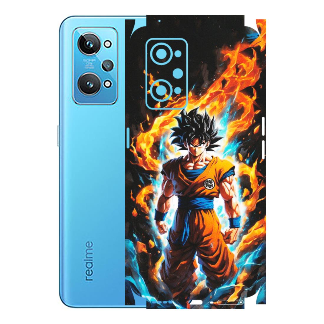 Realme Phone Skins (All Models) - Goku Transformation Anime - Matte Finish (M-159) Realme GT 2