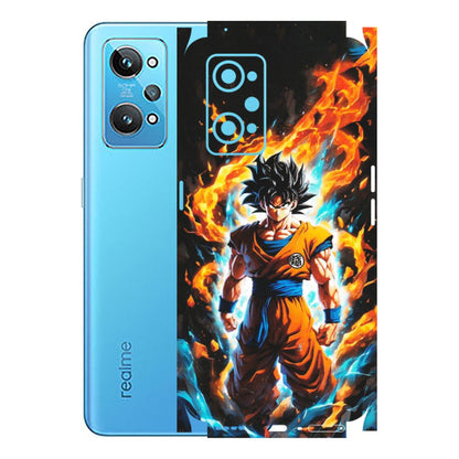 Realme Phone Skins (All Models) - Goku Transformation Anime - Matte Finish (M-159) Realme GT 2