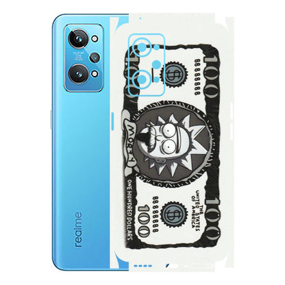 Realme Phone Skins (All Models) - Rick And Morty Hundred Dollar Anime - Matte Finish (M-161) Realme GT 2