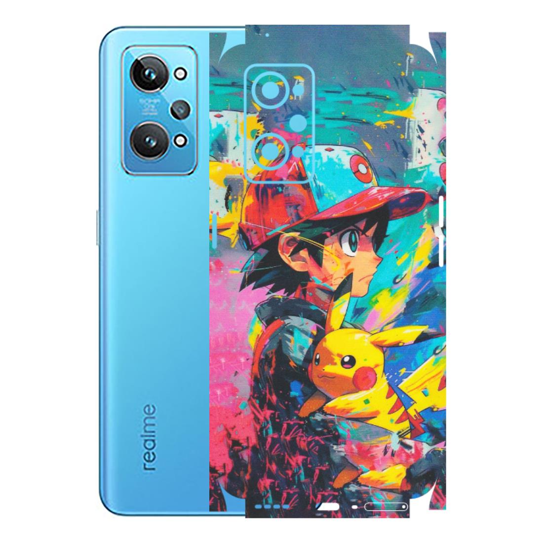 Realme Phone Skins (All Models) - Ash & Pikachu - Matte Finish (M-26) Realme GT 2