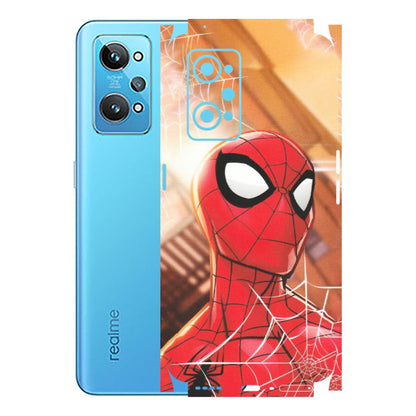 Realme Phone Skins (All Models) - Spiderman Face New - Matte Finish (M-41) Realme GT 2