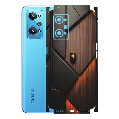 Realme Phone Skins (All Models) - Lambo Beauty Wood Pattern Sober - Matte Finish (M-51) Realme GT 2