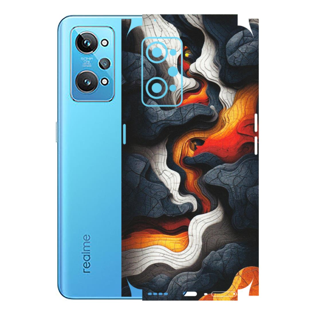Realme Phone Skins (All Models) - Abstract Volcanic Layers - Matte Finish (M-52) Realme GT 2