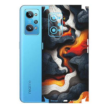 Realme Phone Skins (All Models) - Abstract Volcanic Layers - Matte Finish (M-52) Realme GT 2