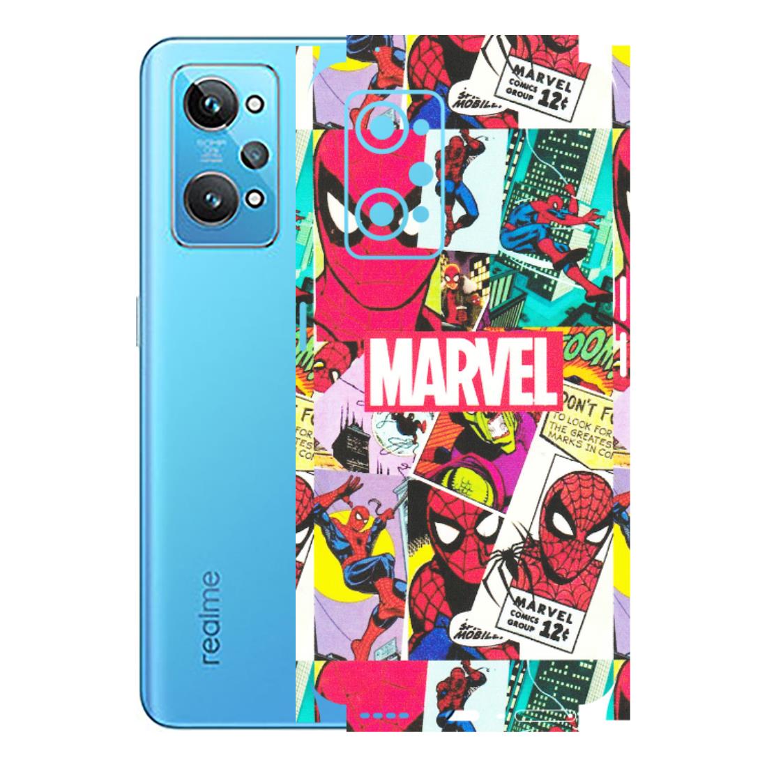 Realme Phone Skins (All Models) - Marvel Comic Spiderman Grafitti - Matte Finish (M-72) Realme GT 2