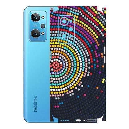 Realme Phone Skins (All Models) - Rainbow Dot Mandala - Matte Finish (M-97) Realme GT 2