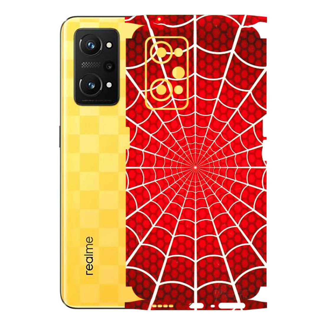 Realme Phone Skins (All Models) - Classic Spidey Web - 3D Embossed Finish (L-115) Realme GT Neo 3T