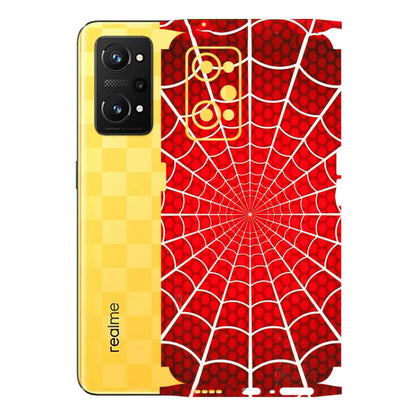 Realme Phone Skins (All Models) - Classic Spidey Web - 3D Embossed Finish (L-115) Realme GT Neo 3T