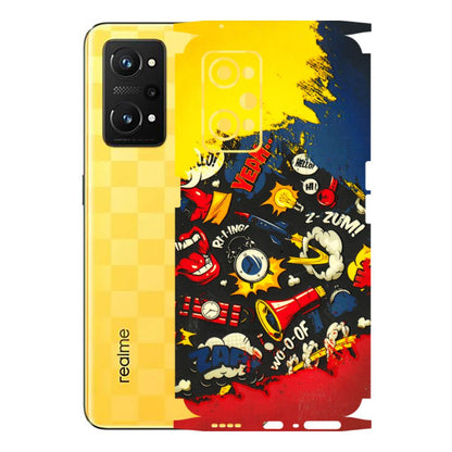 Realme Phone Skins (All Models) - Pacific Doodle Art - 3D Embossed Finish (L-120) Realme GT Neo 3T