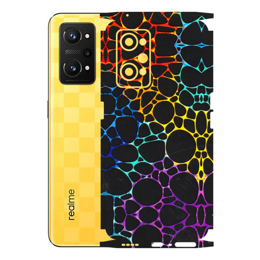 Realme Phone Skins (All Models) - Abstract Art MultiColour - 3D Embossed Finish (L-133) Realme GT Neo 3T