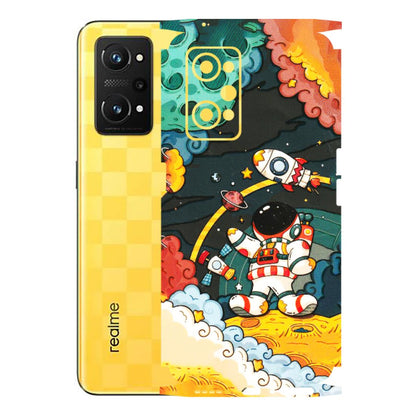 Realme Phone Skins (All Models) - Astronauts & Spaceship - 3D Embossed Finish (L-145) Realme GT Neo 3T