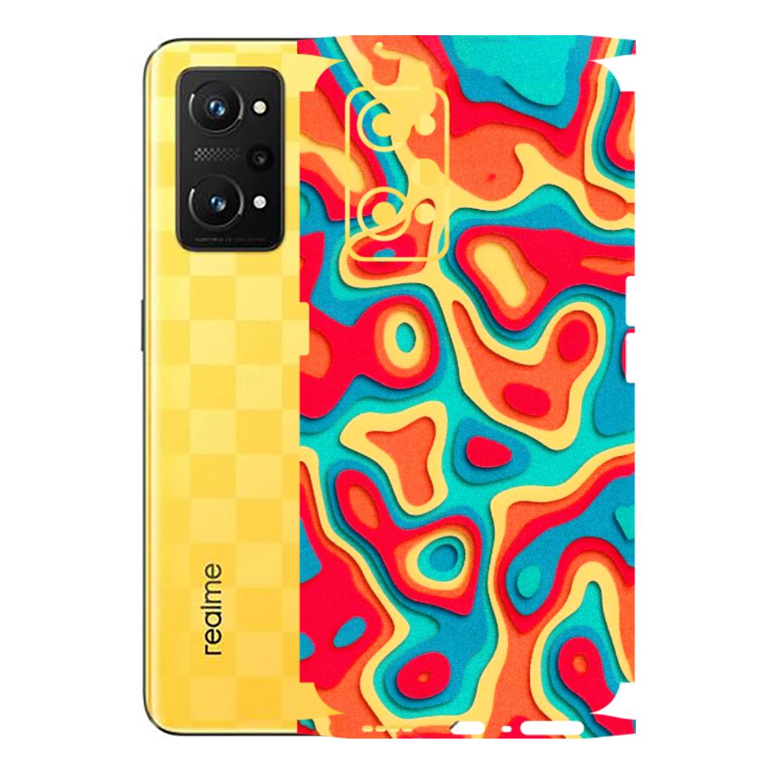 Realme Phone Skins (All Models) - Abstract Swirl - 3D Embossed Finish (L-150) Realme GT Neo 3T