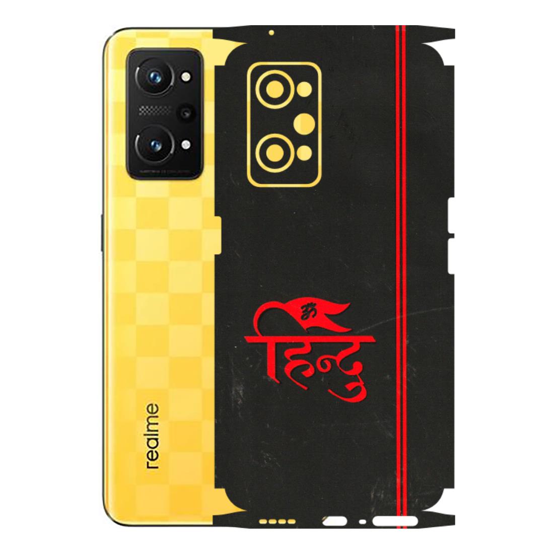 Realme Phone Skins (All Models) - Hindu Black - 3D Embossed Finish (L-153) Realme GT Neo 3T