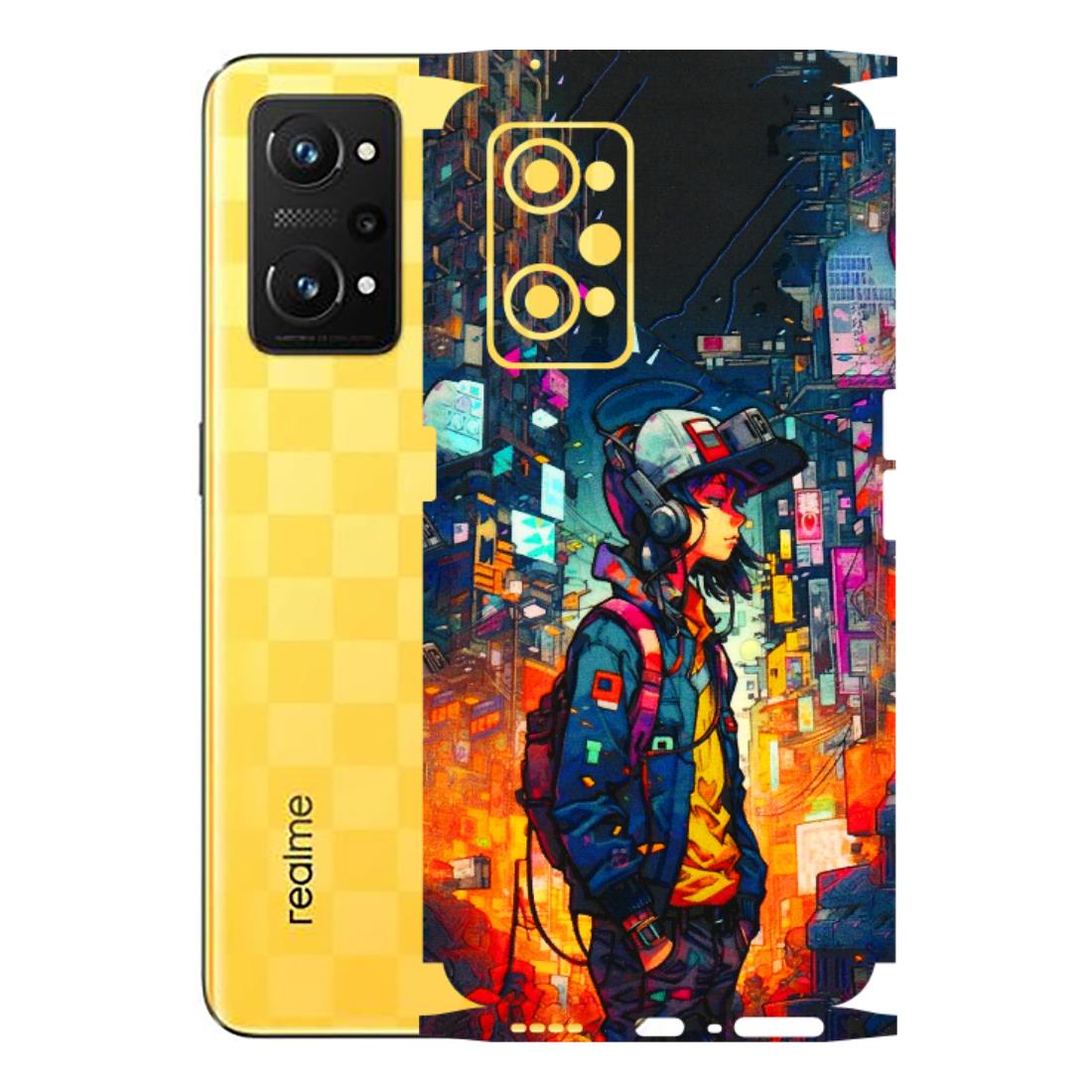 Realme Phone Skins (All Models) - Street Anime Guy - 3D Embossed Finish (L-158) Realme GT Neo 3T