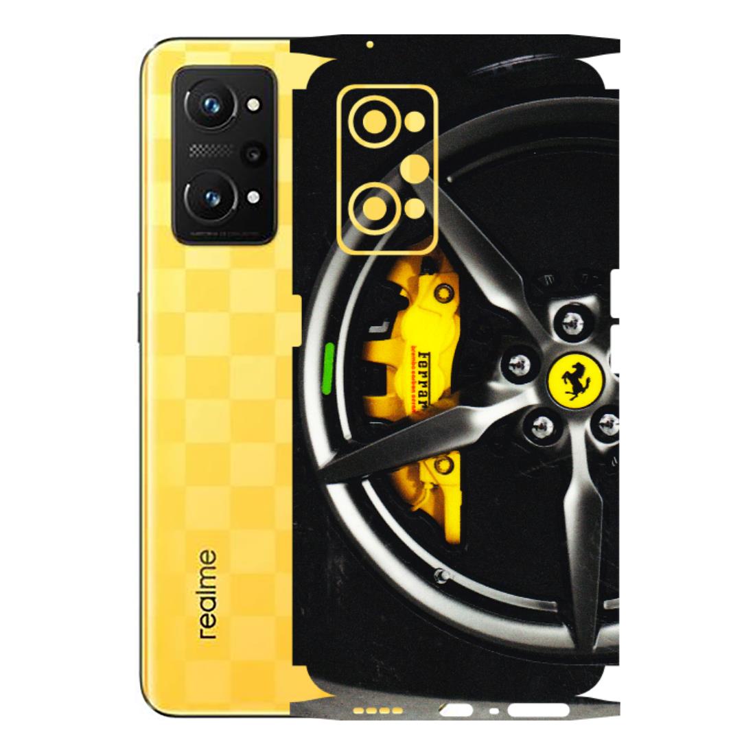 Realme Phone Skins (All Models) - Ferrari Wheel Alloy - 3D Embossed Finish (L-173) Realme GT Neo 3T