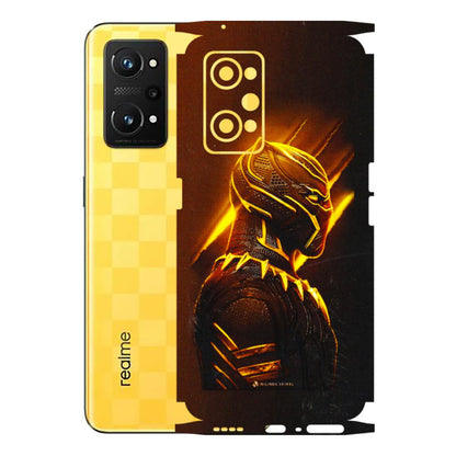 Realme Phone Skins (All Models) - Gold Black Panther - 3D Embossed Finish (L-181) Realme GT Neo 3T